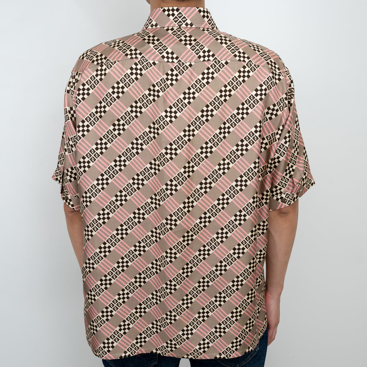 Fendi Printed Button Up Dress Shirt Size 41