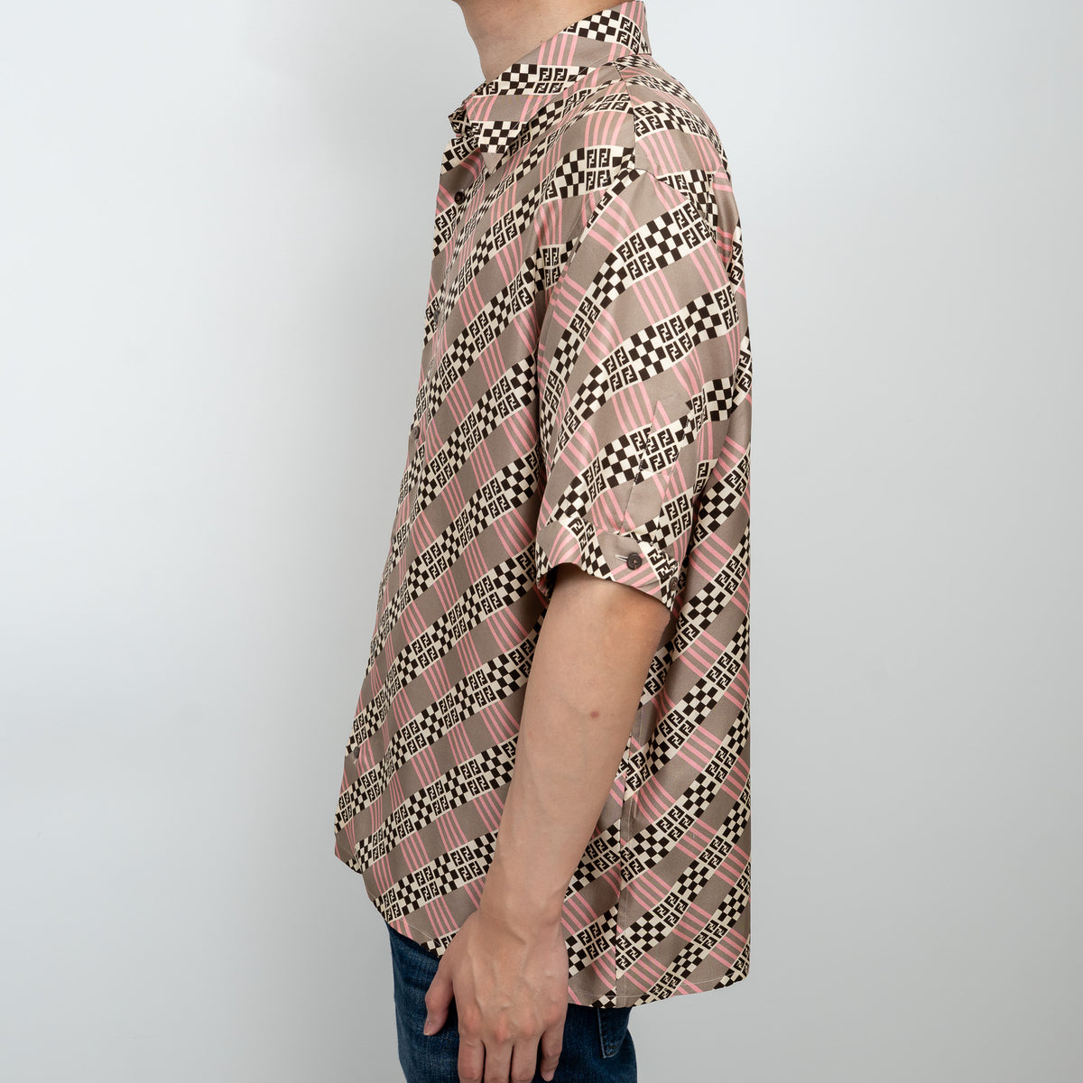 Fendi Printed Button Up Dress Shirt Size 41