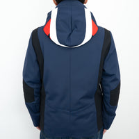 Fendi Navy and Black Jacket with Monster Eyes Hood Size 48