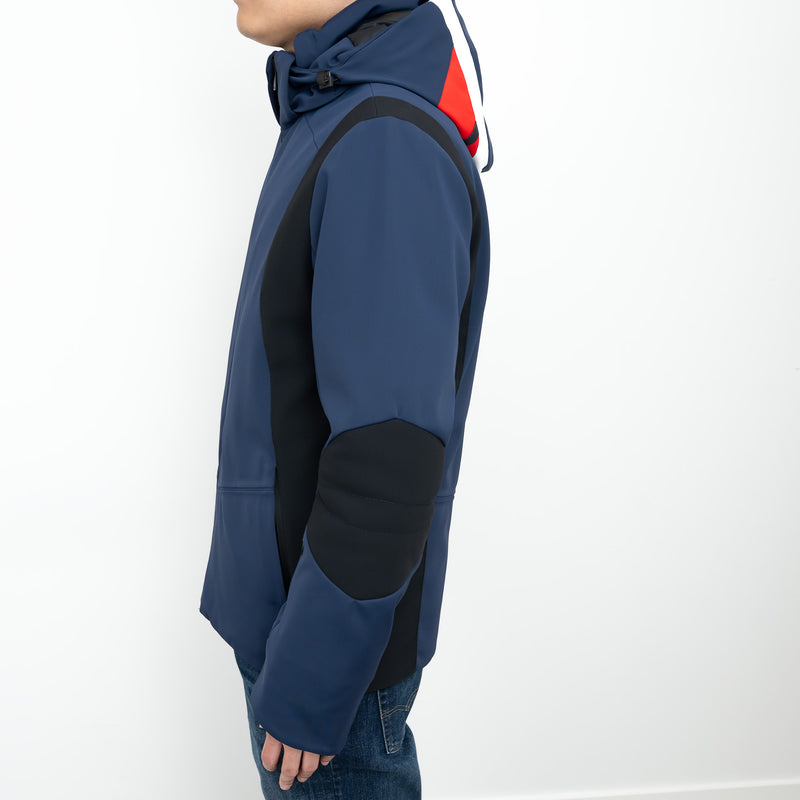 Fendi Navy and Black Jacket with Monster Eyes Hood Size 48