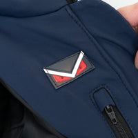 Fendi Navy and Black Jacket with Monster Eyes Hood Size 48
