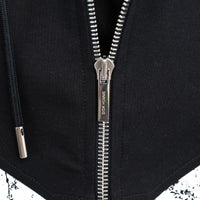 Dior Zip Up Hoodie with Red/Speckled Chevron Detail Size M