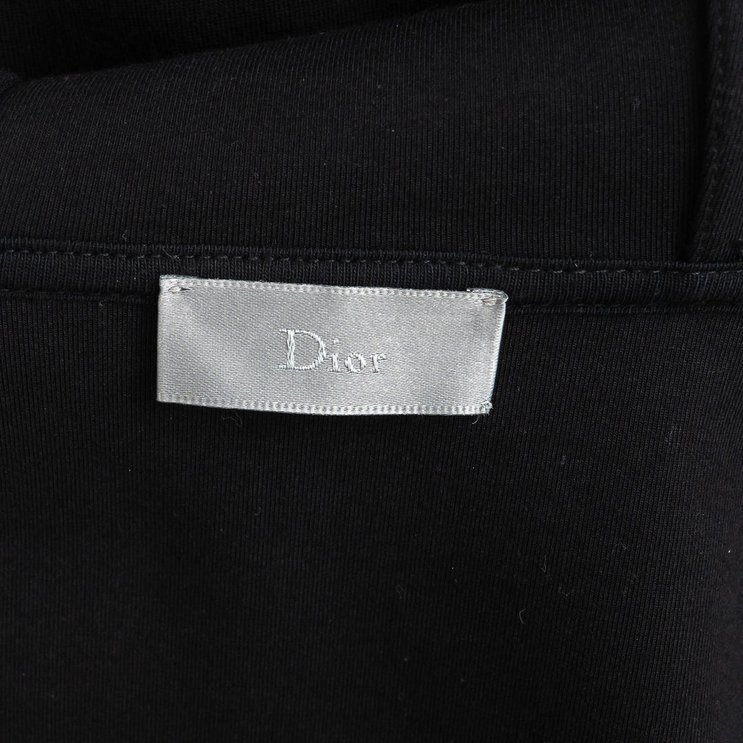 Dior Zip Up Hoodie with Red/Speckled Chevron Detail Size M