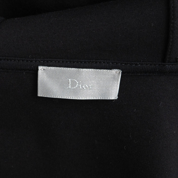 Dior Zip Up Hoodie with Red/Speckled Chevron Detail Size M