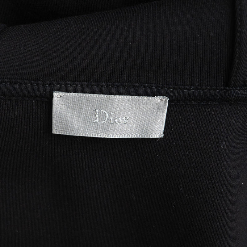 Dior Zip Up Hoodie with Red/Speckled Chevron Detail Size M