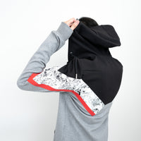 Dior Zip Up Hoodie with Red/Speckled Chevron Detail Size M