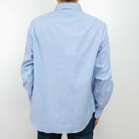 Gucci Blue Button Up with Embroidered Bee Detail Size 41