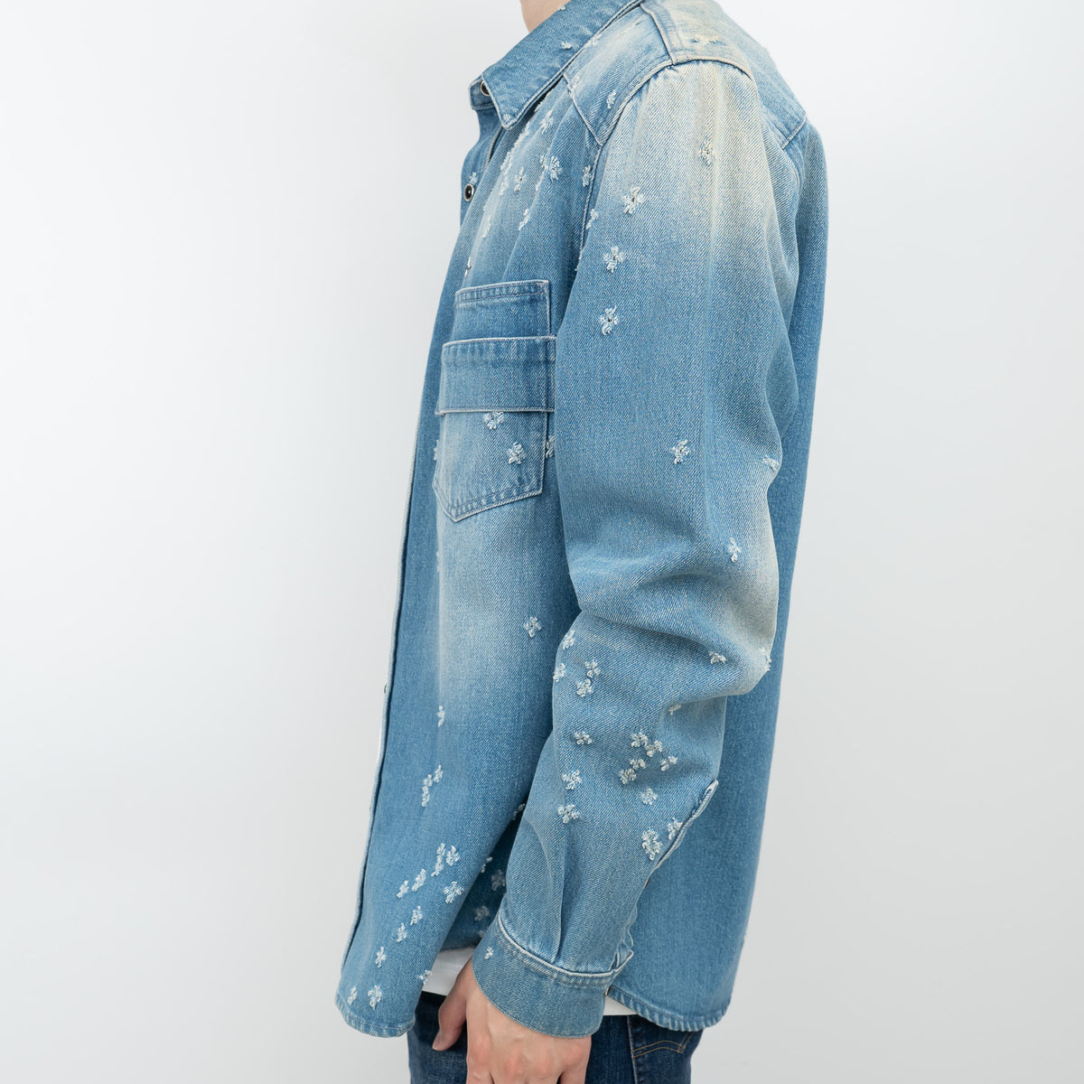Givenchy Denim Button Up Shirt Size XL