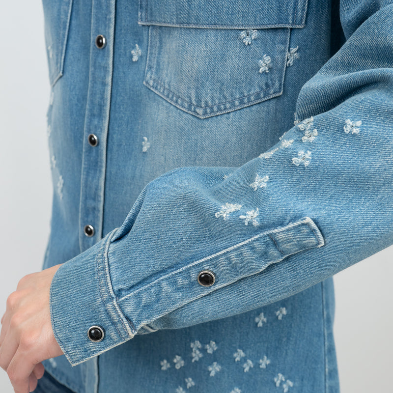 Givenchy Denim Button Up Shirt Size XL
