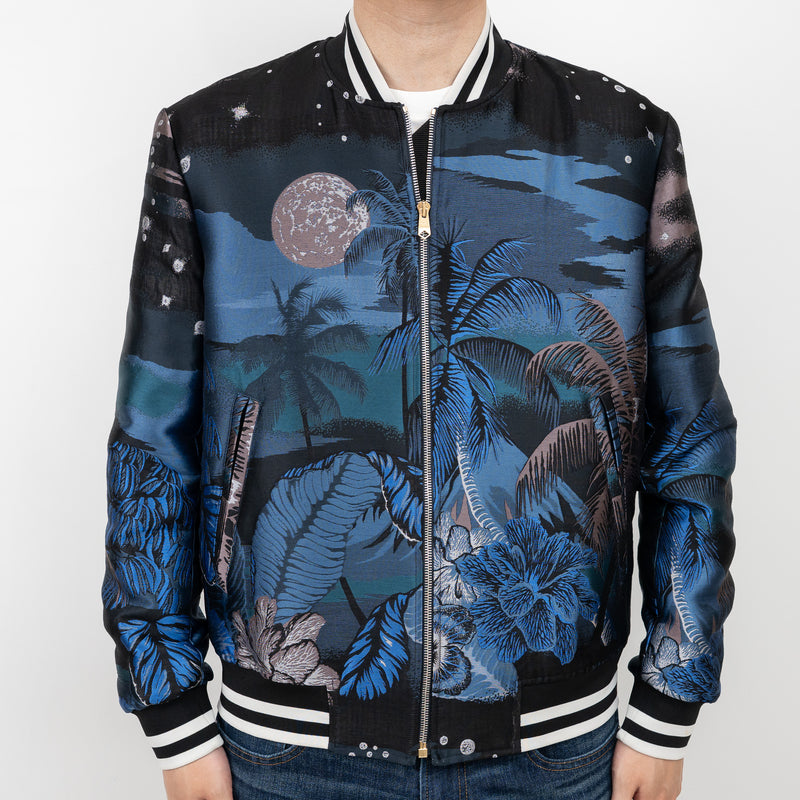 Paul Smith Blue/Black Printed Zip Up Jacket