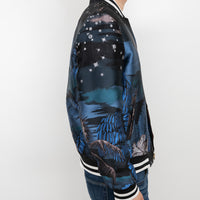 Paul Smith Blue/Black Printed Zip Up Jacket