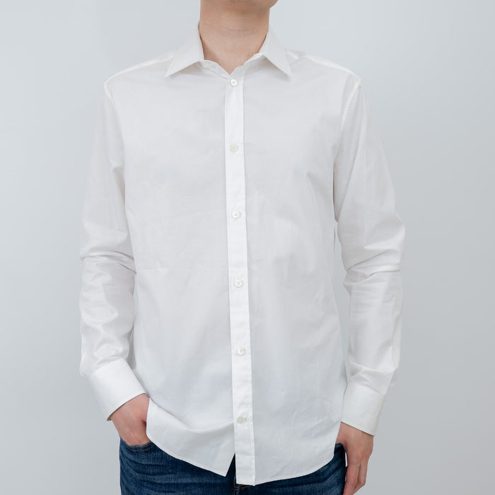 Balenciaga White Cotton Button Up Dress Shirt Size 40