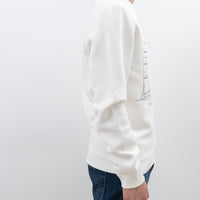 Louis Vuitton White Cotton Sailboat Graphic Sweater Size Medium