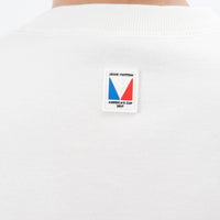 Louis Vuitton White Cotton Sailboat Graphic Sweater Size Medium