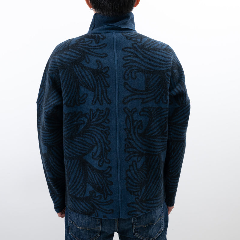 Louis Vuitton Blue Knit Christopher Nemeth Turtleneck Size S