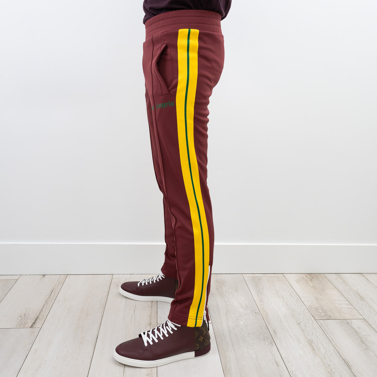Palm Angels Burgundy Sweatpants Size S