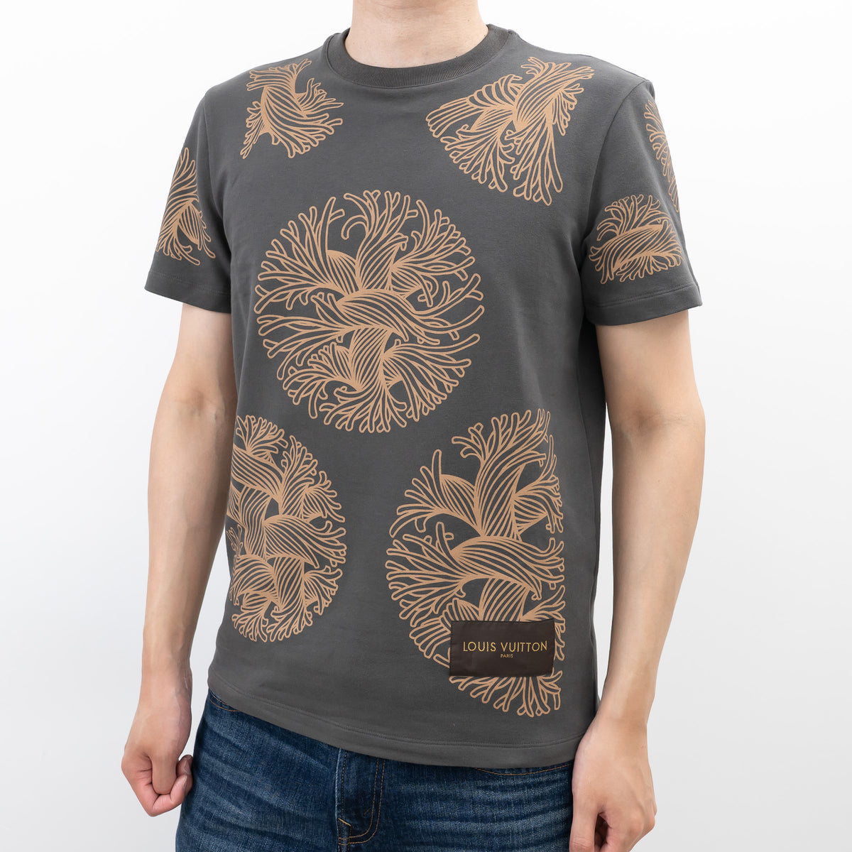 Louis Vuitton Grey Cotton Christopher Nemeth T-shirt Size S