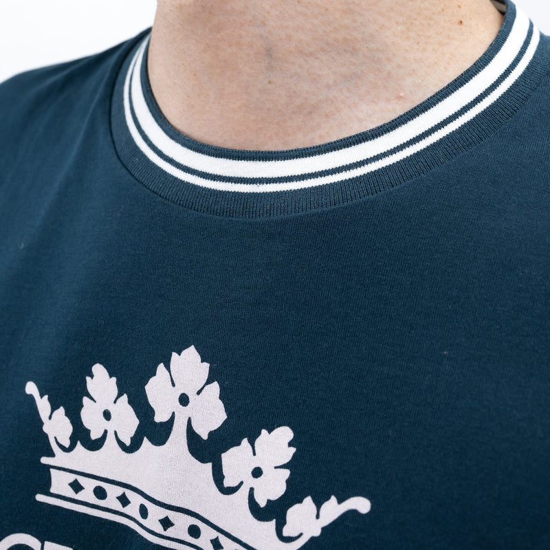 Dolce & Gabbana Navy Cotton Graphic Tshirt Size 46