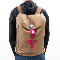 Louis Vuitton Brown Calfskin Leather V-Line Pulse Backpack