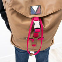 Louis Vuitton Brown Calfskin Leather V-Line Pulse Backpack