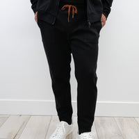 Zegna Black Cotton Zip-up Hoodie (Size M) and Pants (Size S)