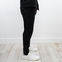 Zegna Black Cotton Zip-up Hoodie (Size M) and Pants (Size S)
