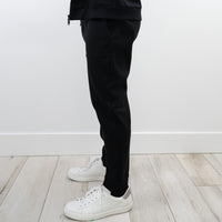 Zegna Black Cotton Zip-up Hoodie (Size M) and Pants (Size S)