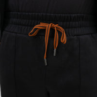 Zegna Black Cotton Zip-up Hoodie (Size M) and Pants (Size S)