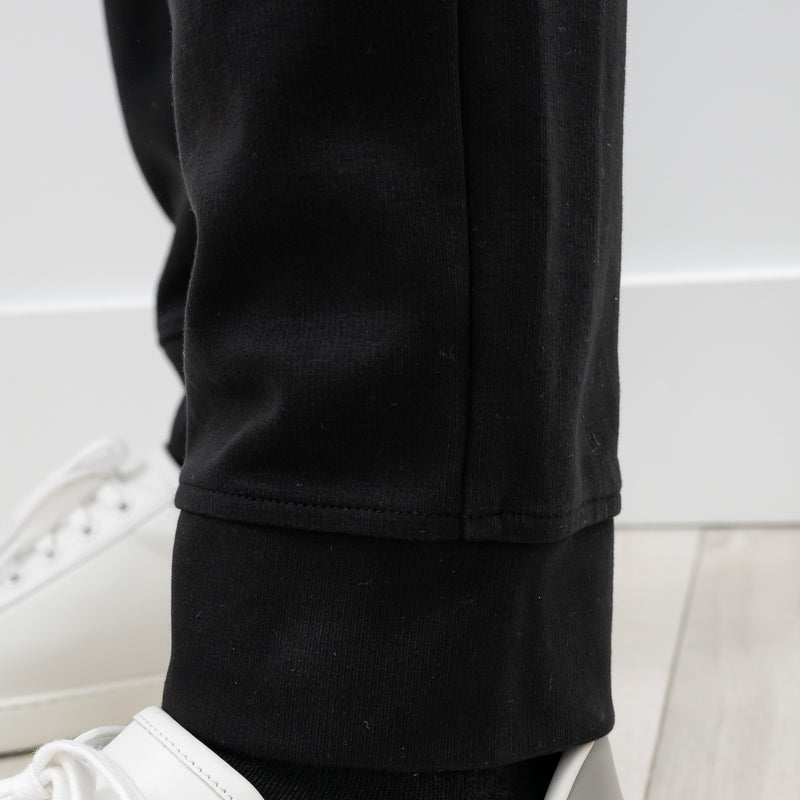Zegna Black Cotton Zip-up Hoodie (Size M) and Pants (Size S)