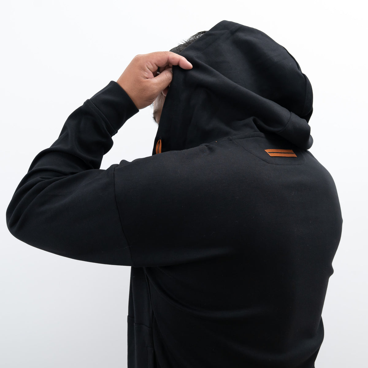 Zegna Black Cotton Zip-up Hoodie (Size M) and Pants (Size S)