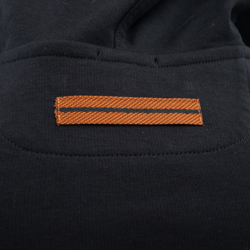 Zegna Black Cotton Zip-up Hoodie (Size M) and Pants (Size S)