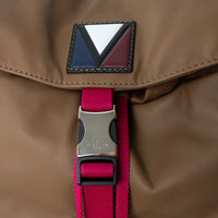 Louis Vuitton Brown Calfskin Leather V-Line Pulse Backpack