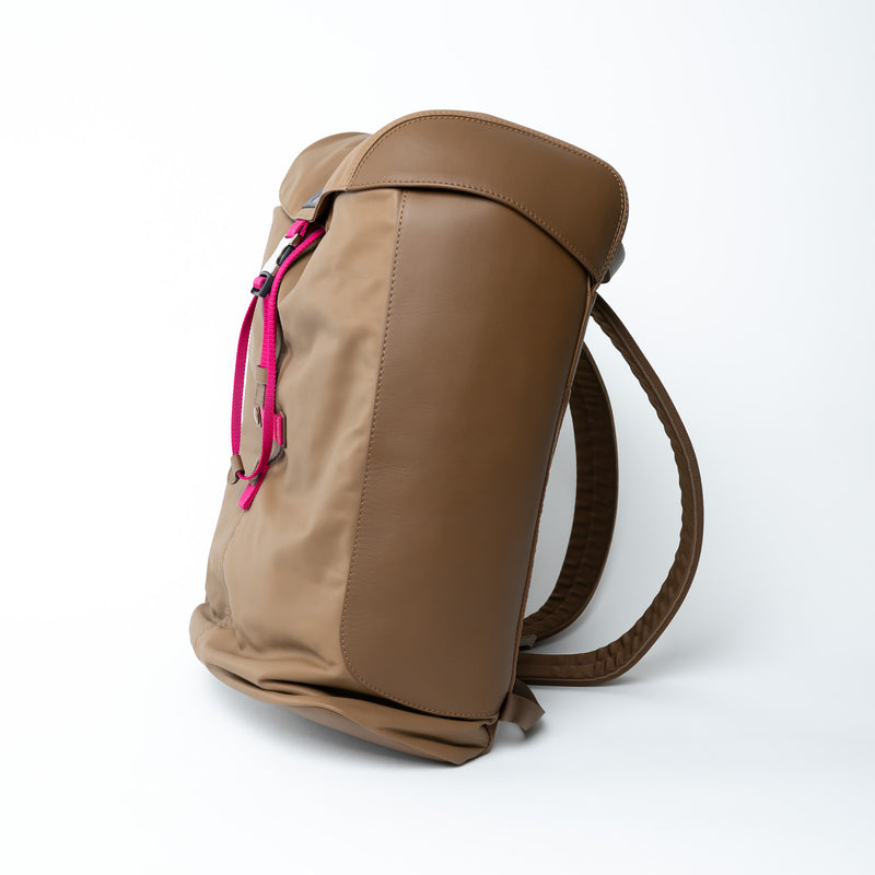 Louis Vuitton Brown Calfskin Leather V-Line Pulse Backpack