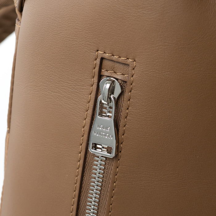 Louis Vuitton Brown Calfskin Leather V-Line Pulse Backpack