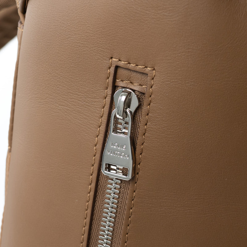 Louis Vuitton Brown Calfskin Leather V-Line Pulse Backpack