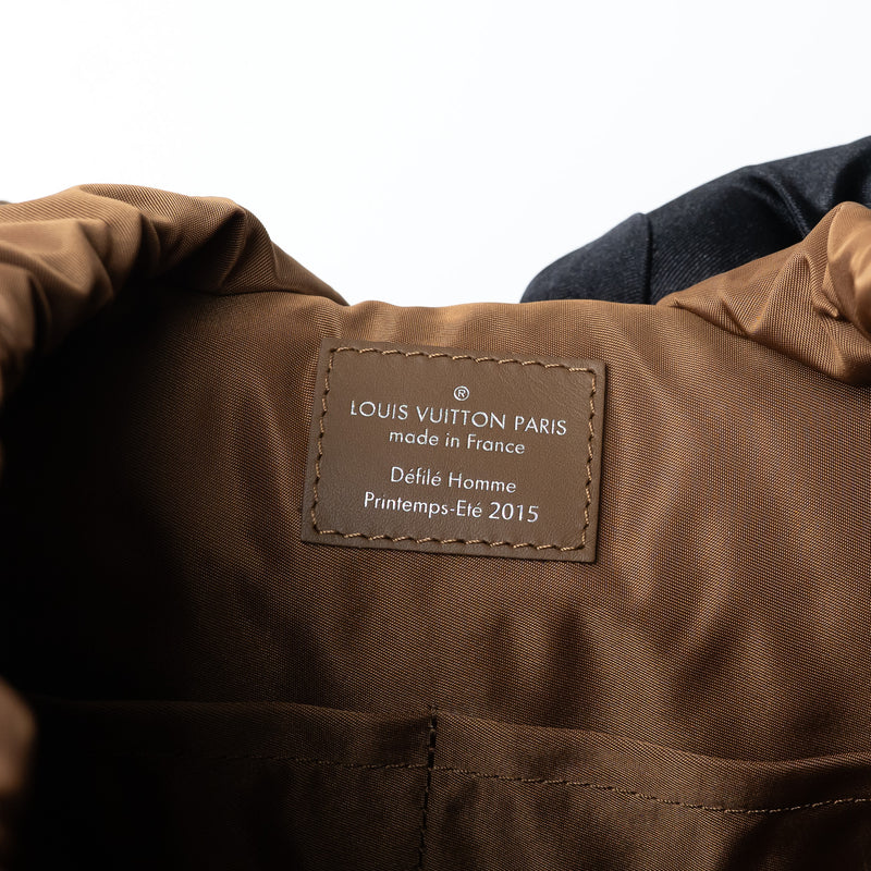 Louis Vuitton Brown Calfskin Leather V-Line Pulse Backpack