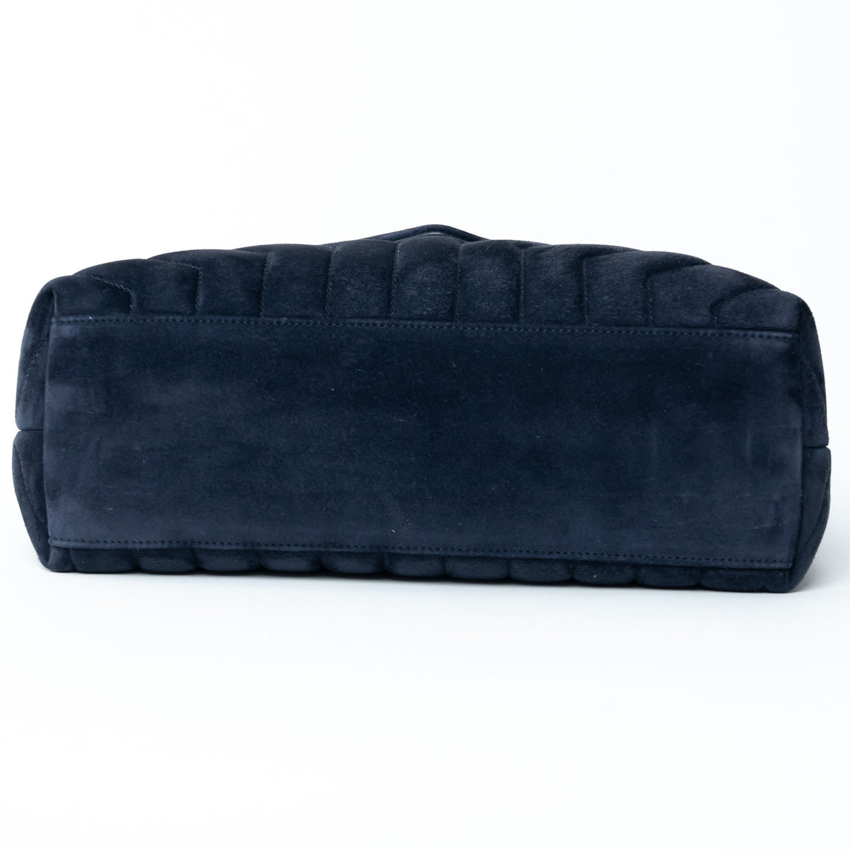 Saint Laurent Navy Velvet Medium LouLou Shoulder Bag