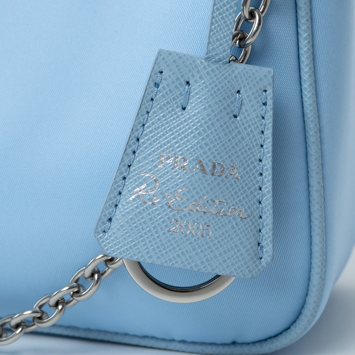 Prada Pale Blue Re-Nylon Re-Edition 2005 Handbag