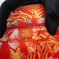 Hermes Orange Epsom Leather Silk'In Classic Long Leather Wallet
