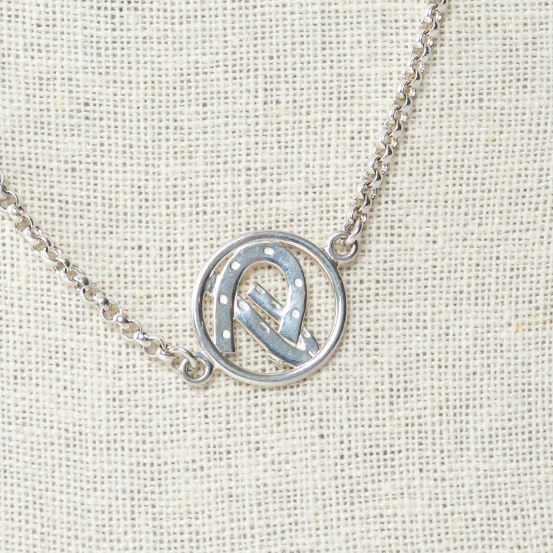 Hermes Sterling Silver Equestrian Charm Necklace