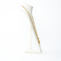 Pre-Loved Chanel™ Faux Gold Necklace with Interlocking Logo