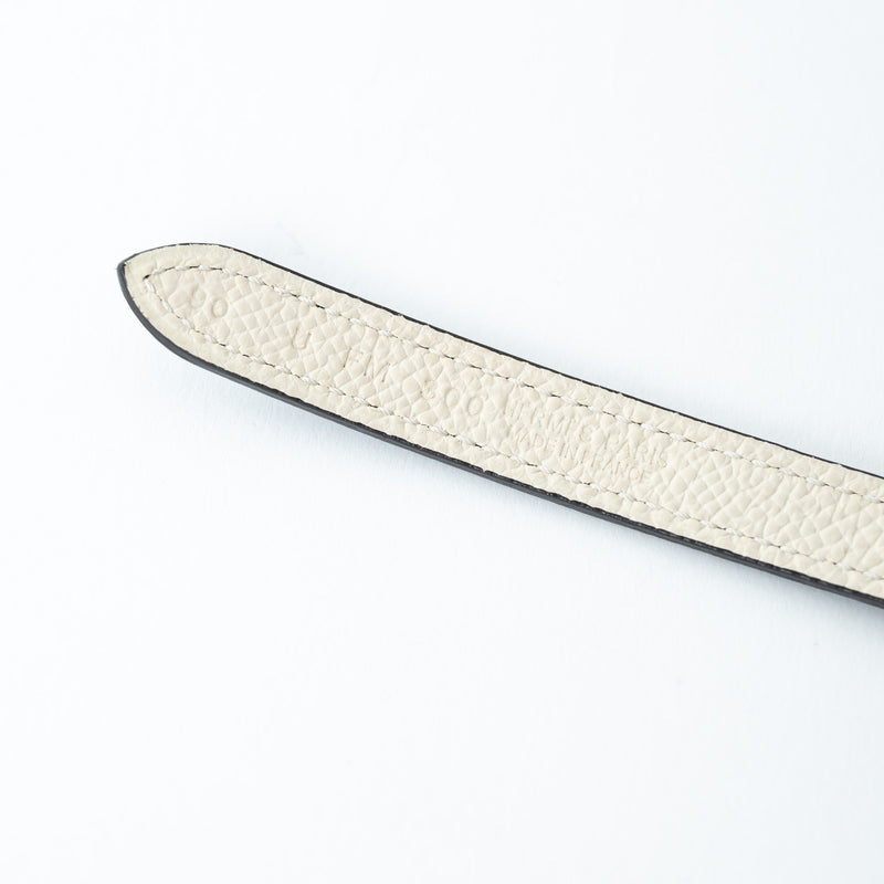Hermes Navy Swift and Epsom Leather Tornade Belt Size 90