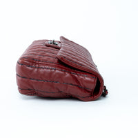 Pre-Loved Chanel™ Burgundy Grained Leather Flap Bag