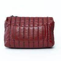 Pre-Loved Chanel™ Burgundy Grained Leather Flap Bag