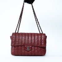 Pre-Loved Chanel™ Burgundy Grained Leather Flap Bag
