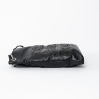 Pre-Loved Chanel™ Black Grained Leather Oser Sans Poser Messenger Bag