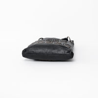 Pre-Loved Chanel™ Black Grained Leather Oser Sans Poser Messenger Bag
