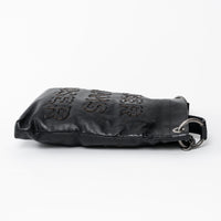Pre-Loved Chanel™ Black Grained Leather Oser Sans Poser Messenger Bag