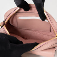 Gucci Mauve GG Embossed Leather Mini Messenger Bag