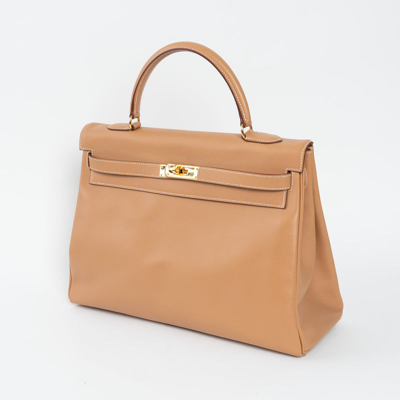 Hermes Chai Epsom Leather Kelly 32